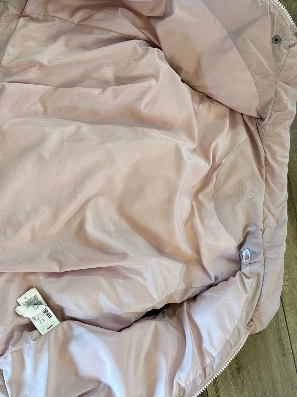 Zara Kids Puffer Vest - Light Pink